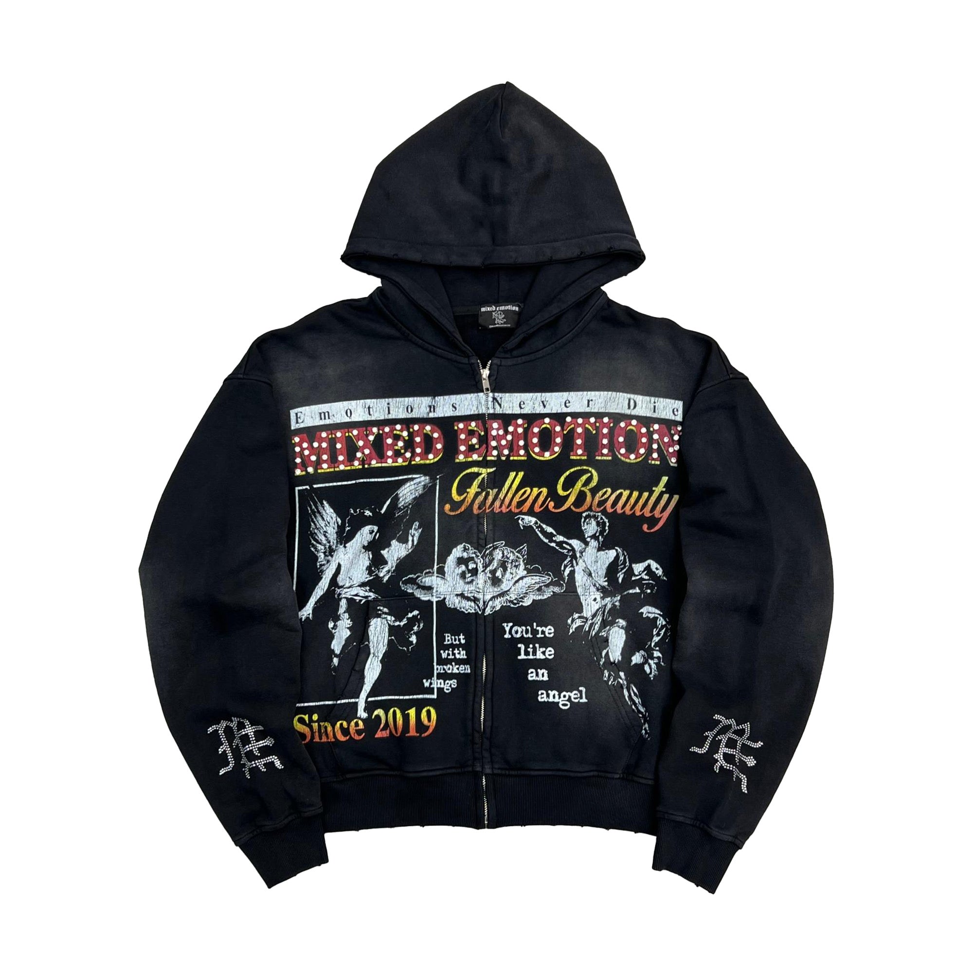 Mixed Emotionパーカー Mixed Emotional Brand Acid Radioactive Hoodie || 33% OFF