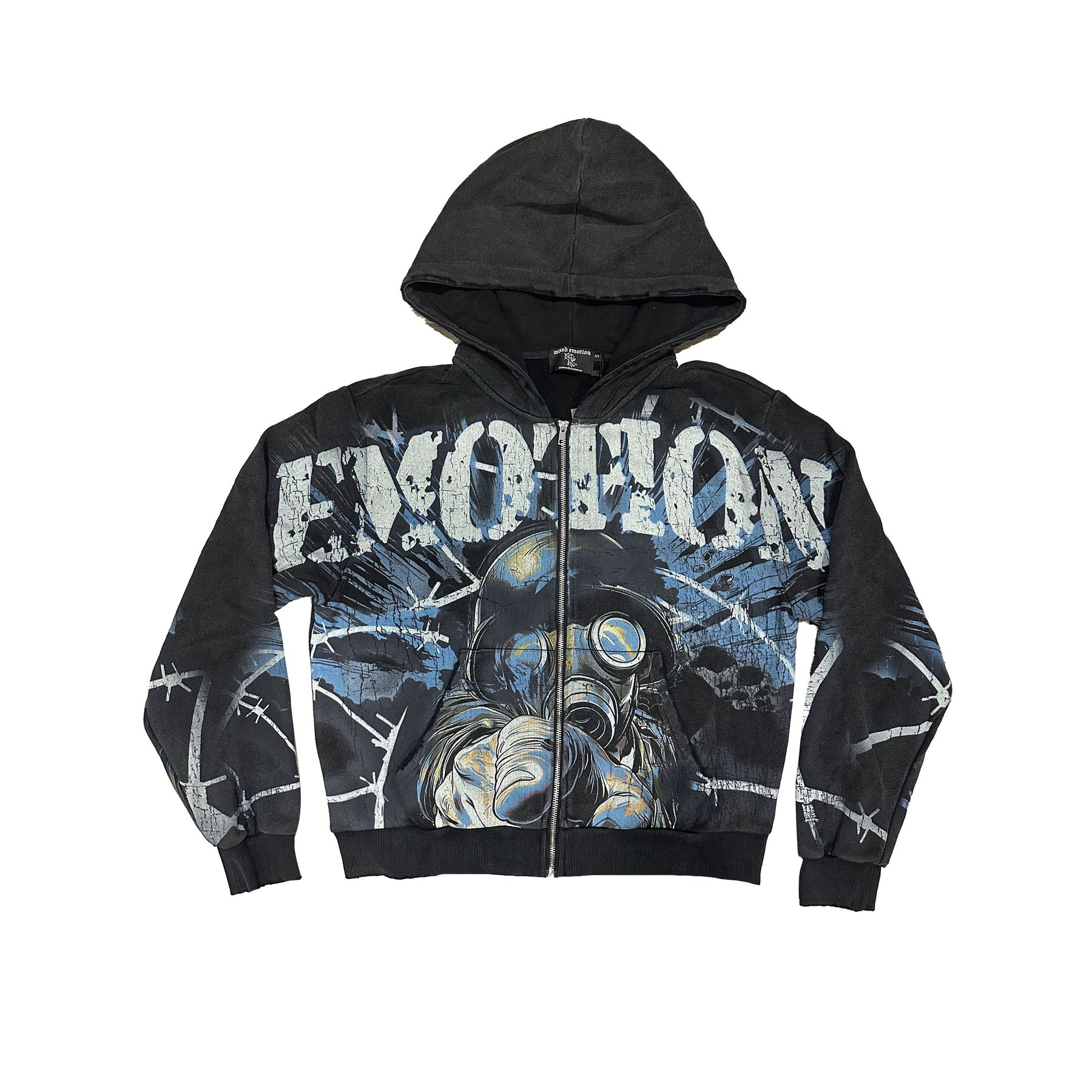 Mixed Emotionパーカー Mixed-Emotion-Acid-Wash-