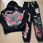 Mixed Emotion Brand Graffiti Black Tracksuit