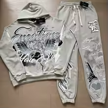Mixed Emotion Brand Graffiti Grey Tracksuit