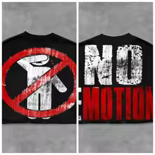 Mixed Emotional Brand Hip-hop Black Shirt