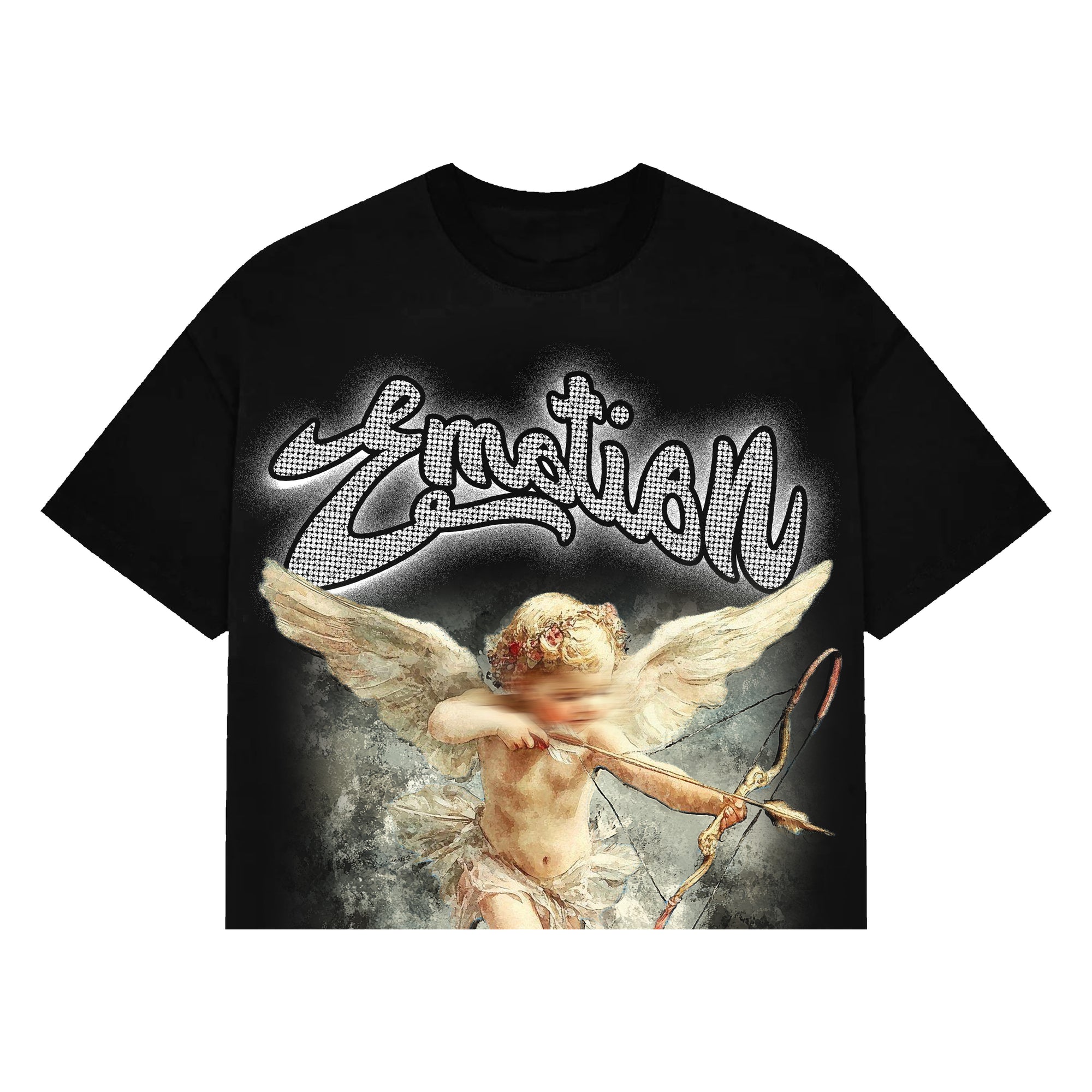 Mixed Emotional Brand Cropped End Shirt