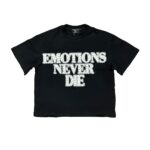 Mixed Emotional Brand Rhinestone End Shirt