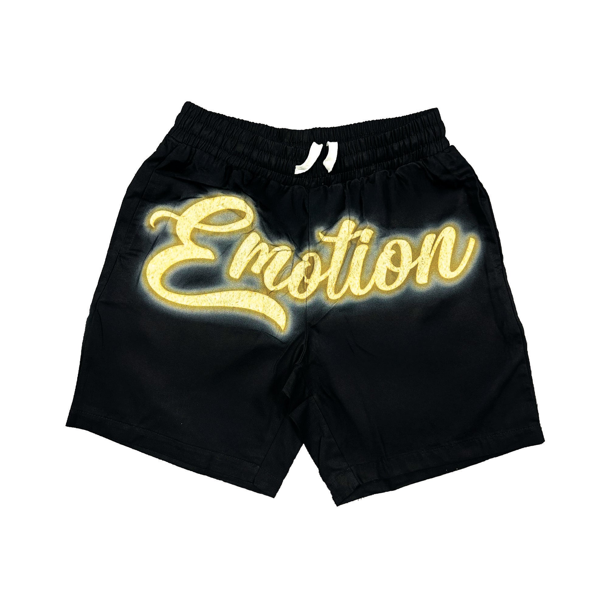 Mixed Emotional Brand Blinded Black Shorts