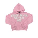 Mixed Emotional Brand Pink End Hoodie