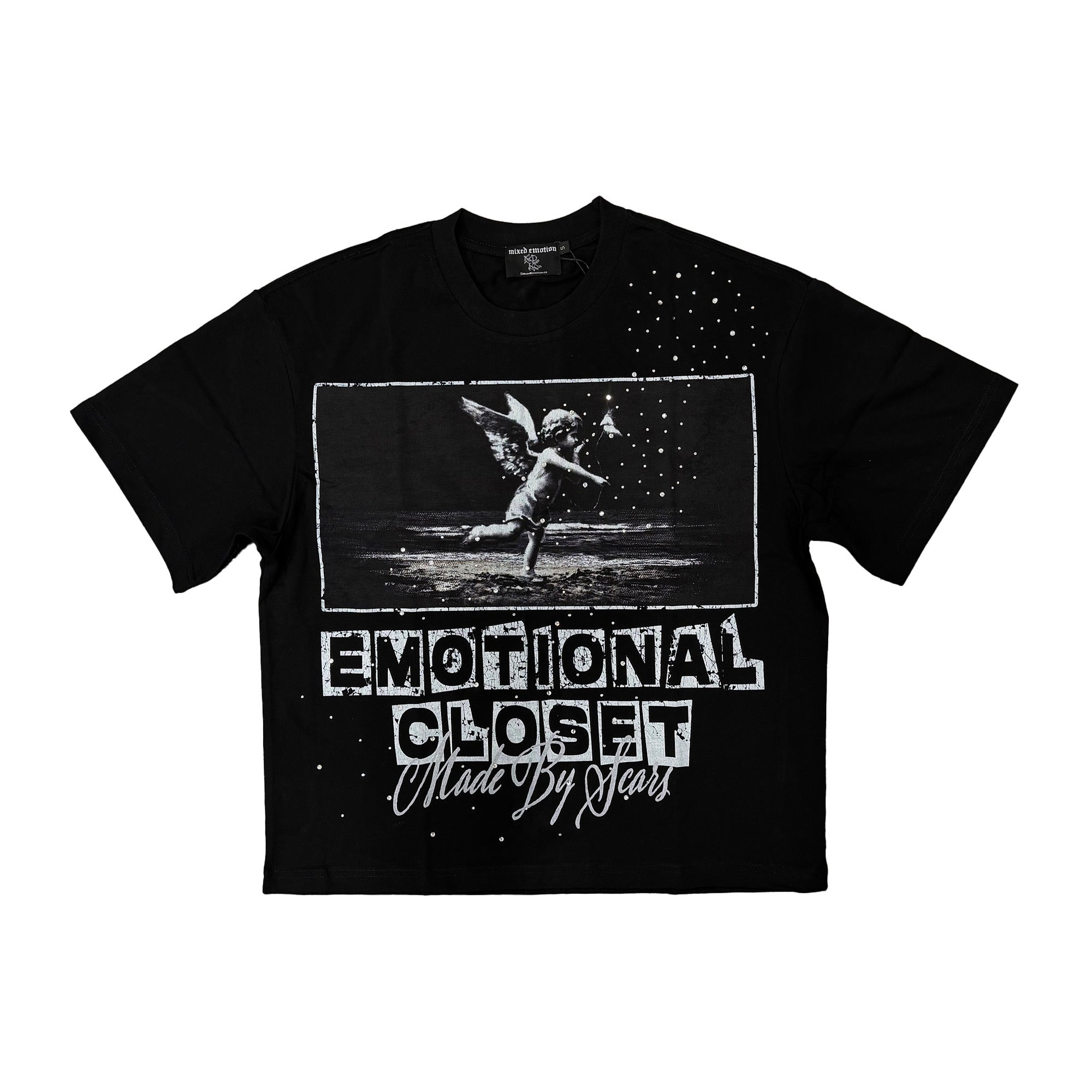 Mixed Emotional Brand Scar Black Shirt