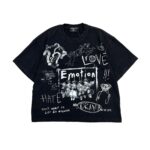 Mixed Emotional Brand Chaos Black Shirt