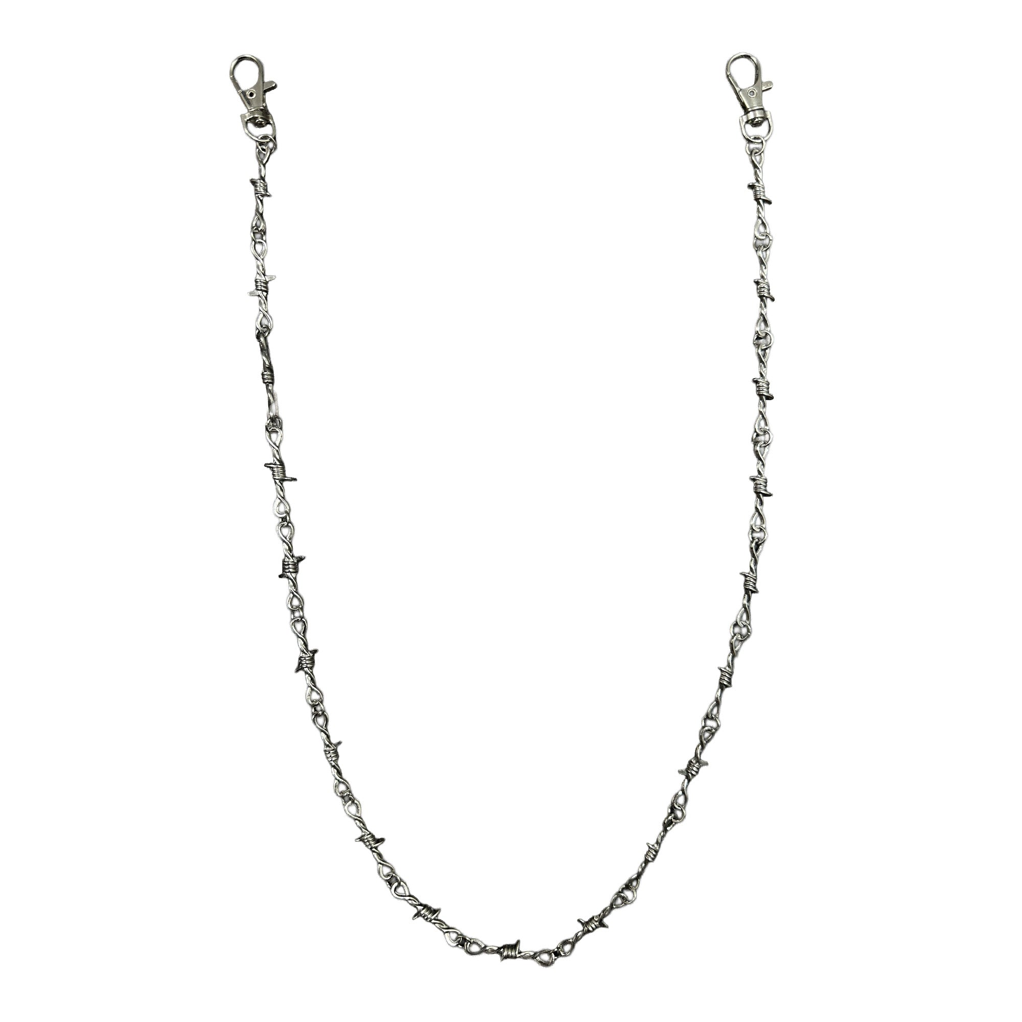 chainmock1 Mixed Emotional Crystal Barbwire Key Chain
