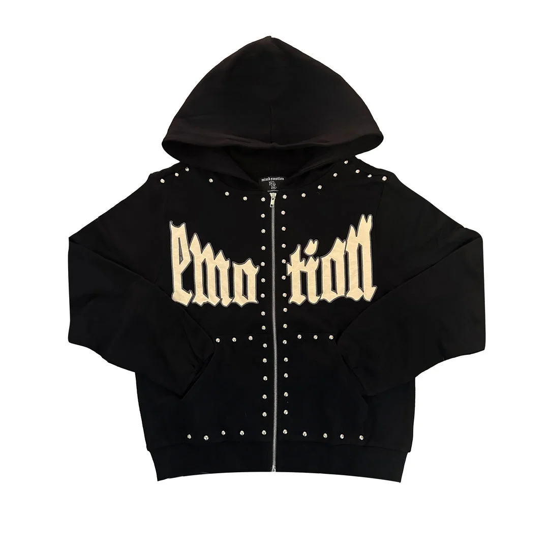 Mixed Emotional Brand Acid Crown Hoodie
