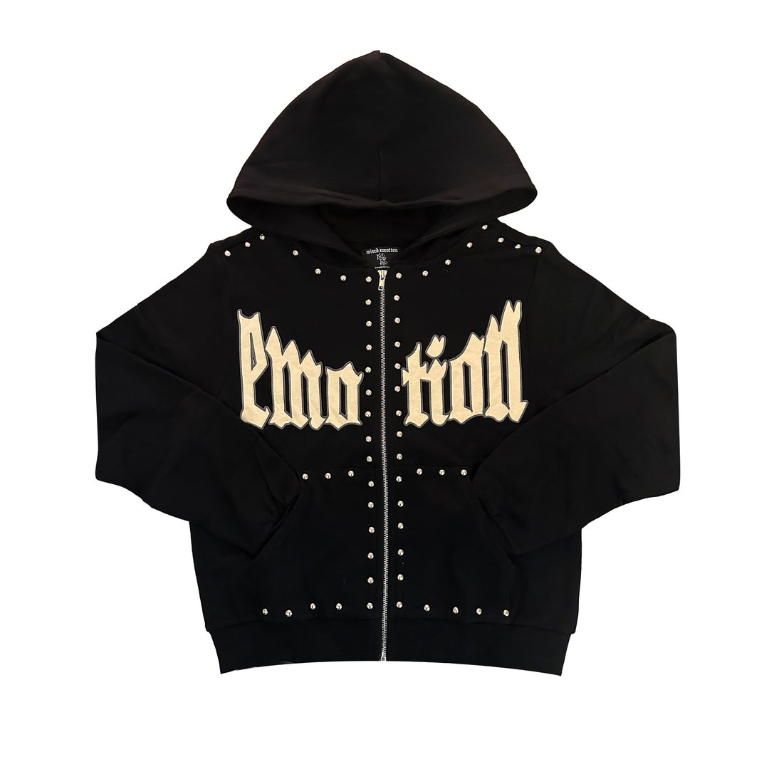 Mixed-Emotion-Black-Crown-Hoodie Mixed Emotional Brand Acid Crown Hoodie