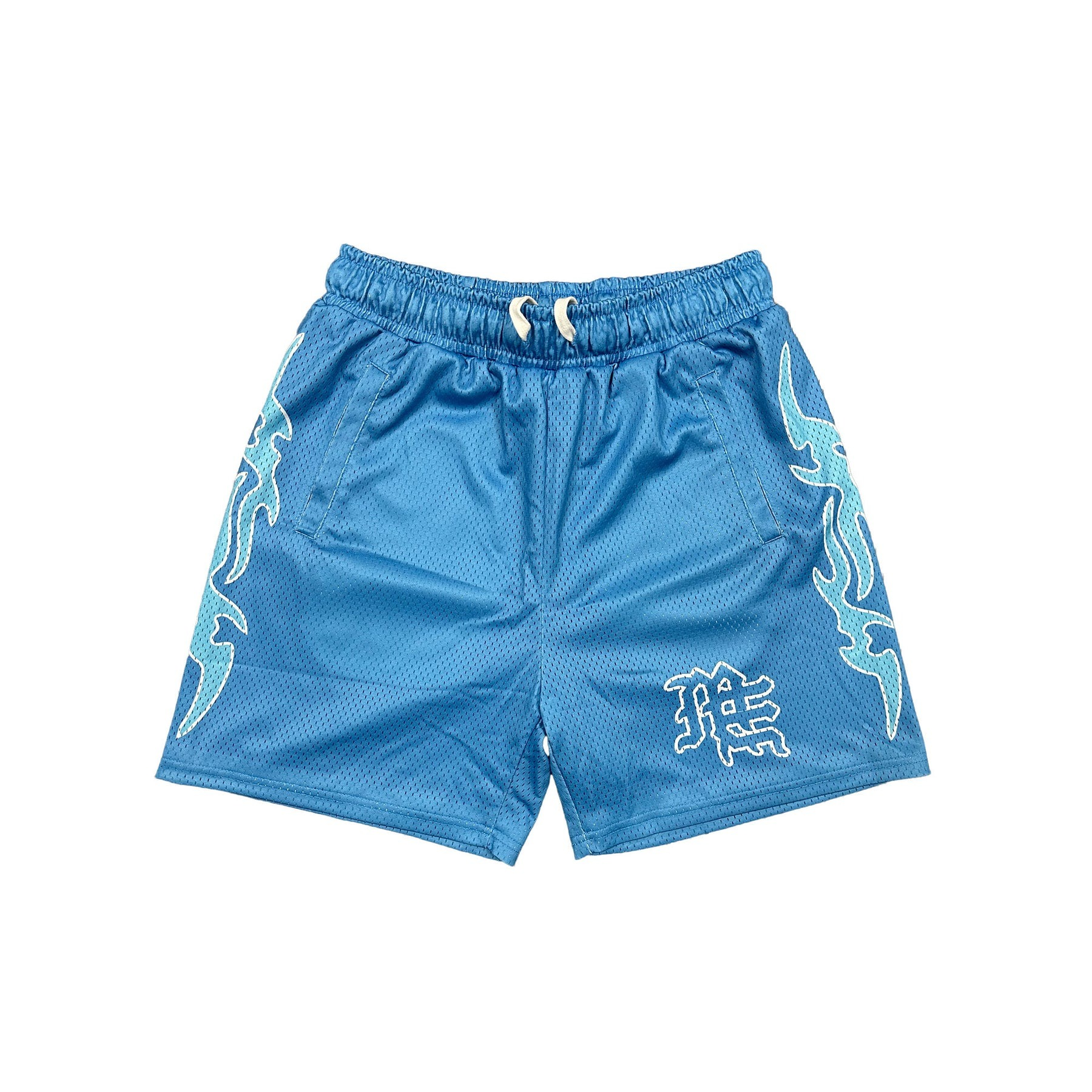 Mixed Emotional Brand Blue Lightning Shorts