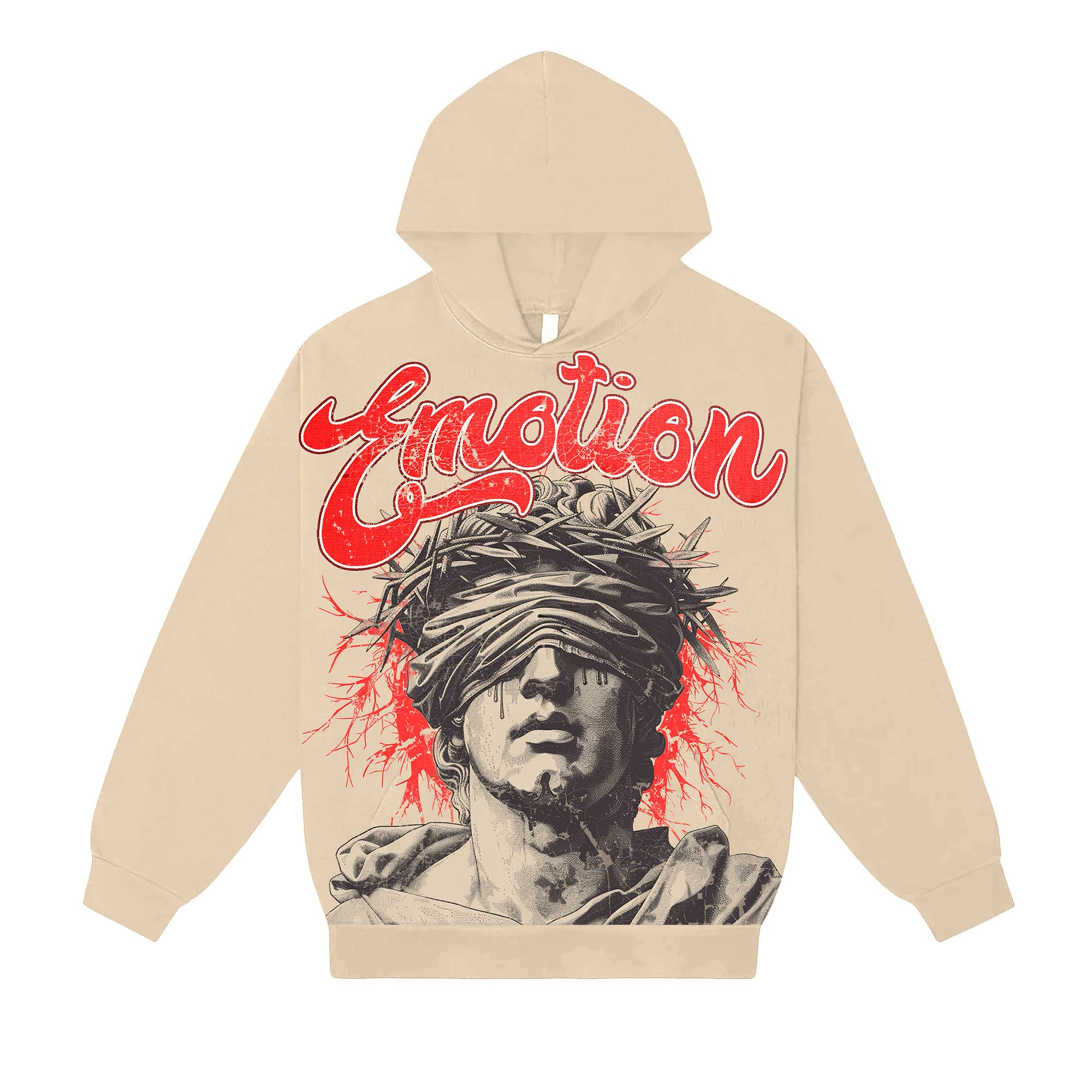 IMG-0884 (1) Mixed Emotional Brand Cream Blinded Hoodie