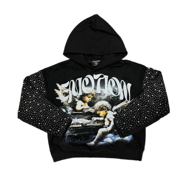 Mixed Emotional Brand Black Angels Hoodie