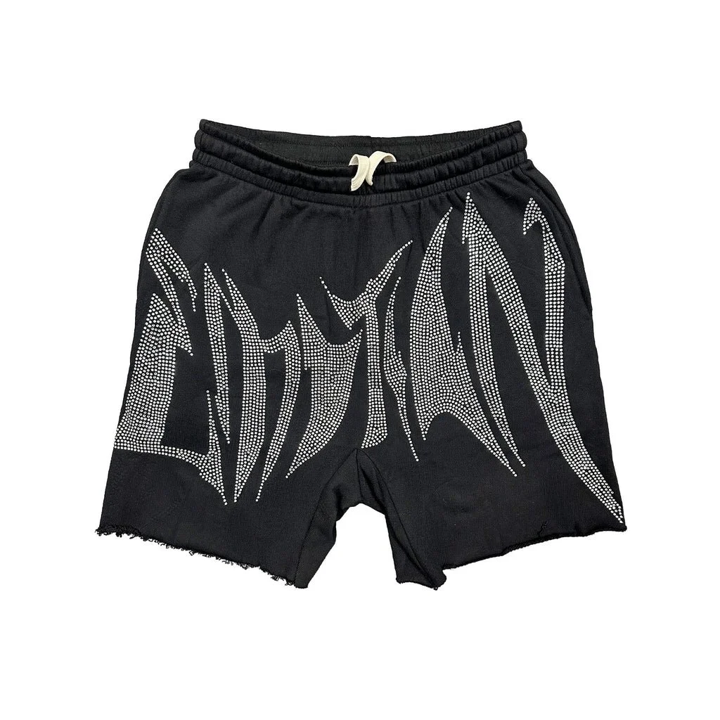 Mixed Emotional Brand Wild Black Shorts