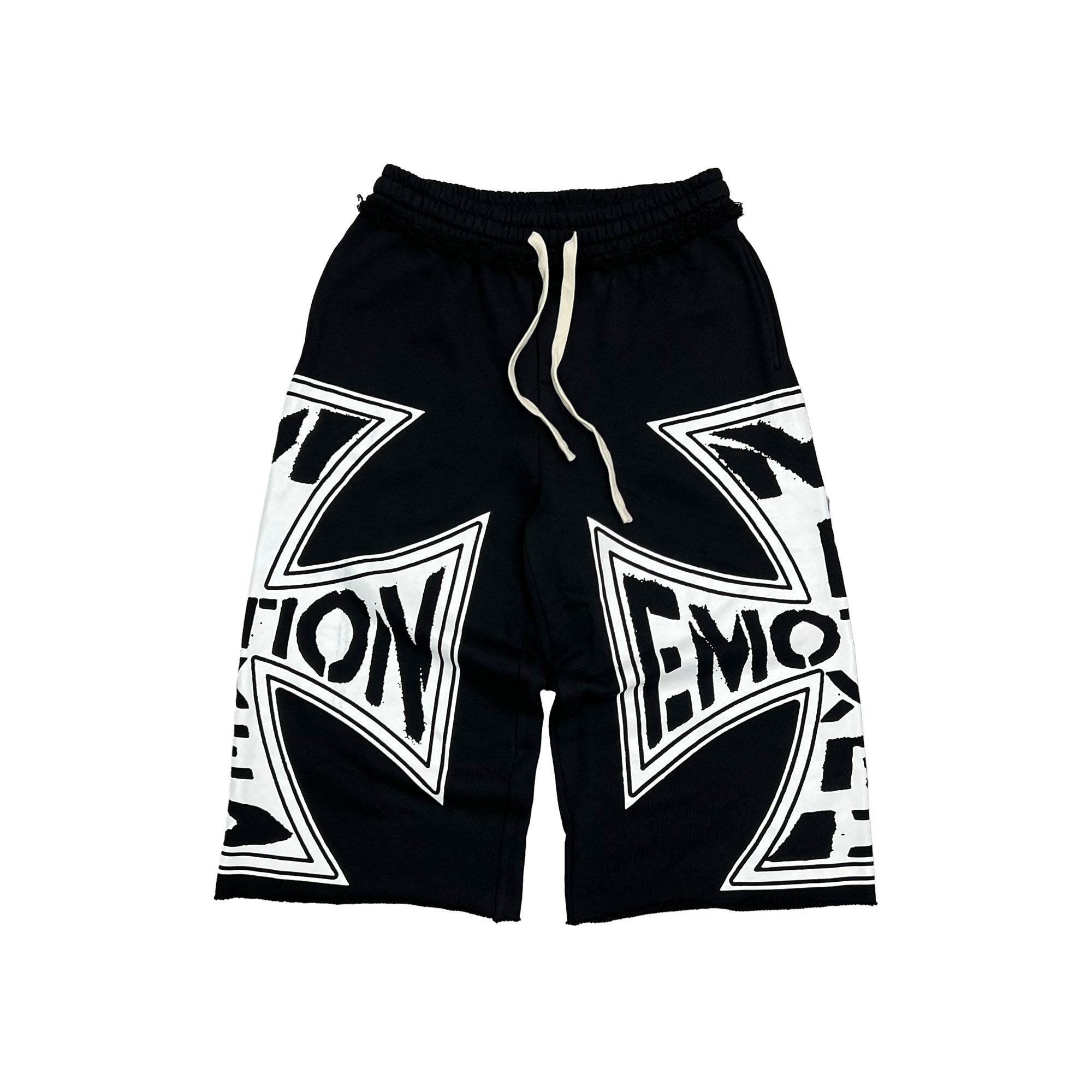 02ACE7C6-F36B-4410-B6EF-7852EEBE8461 Mixed Emotional Brand Classic Black 3/4 Shorts