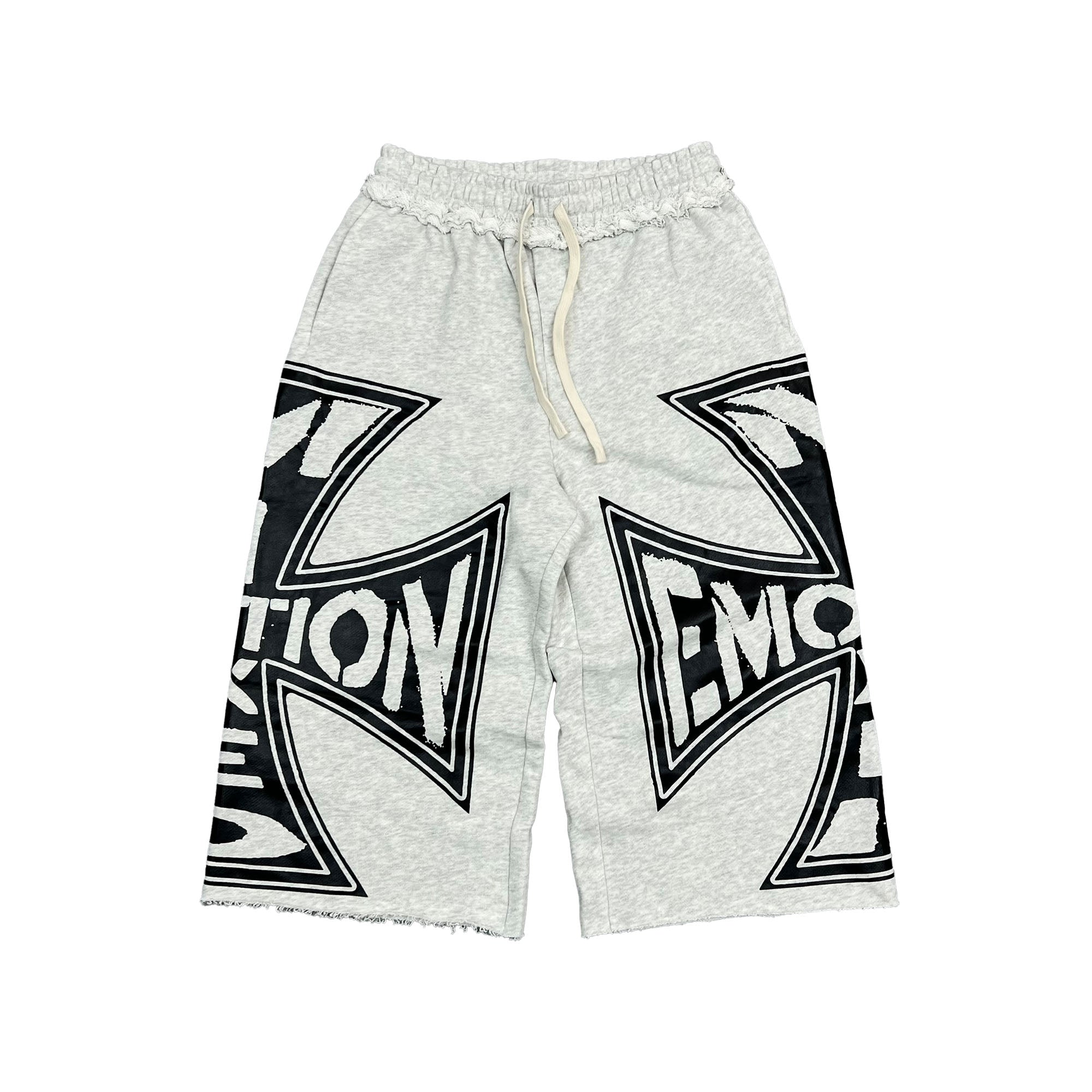 24D8FE5A-DAFC-4D5C-8629-EDB14C709F5E Mixed Emotional Brand Classic Grey 3/4 Shorts