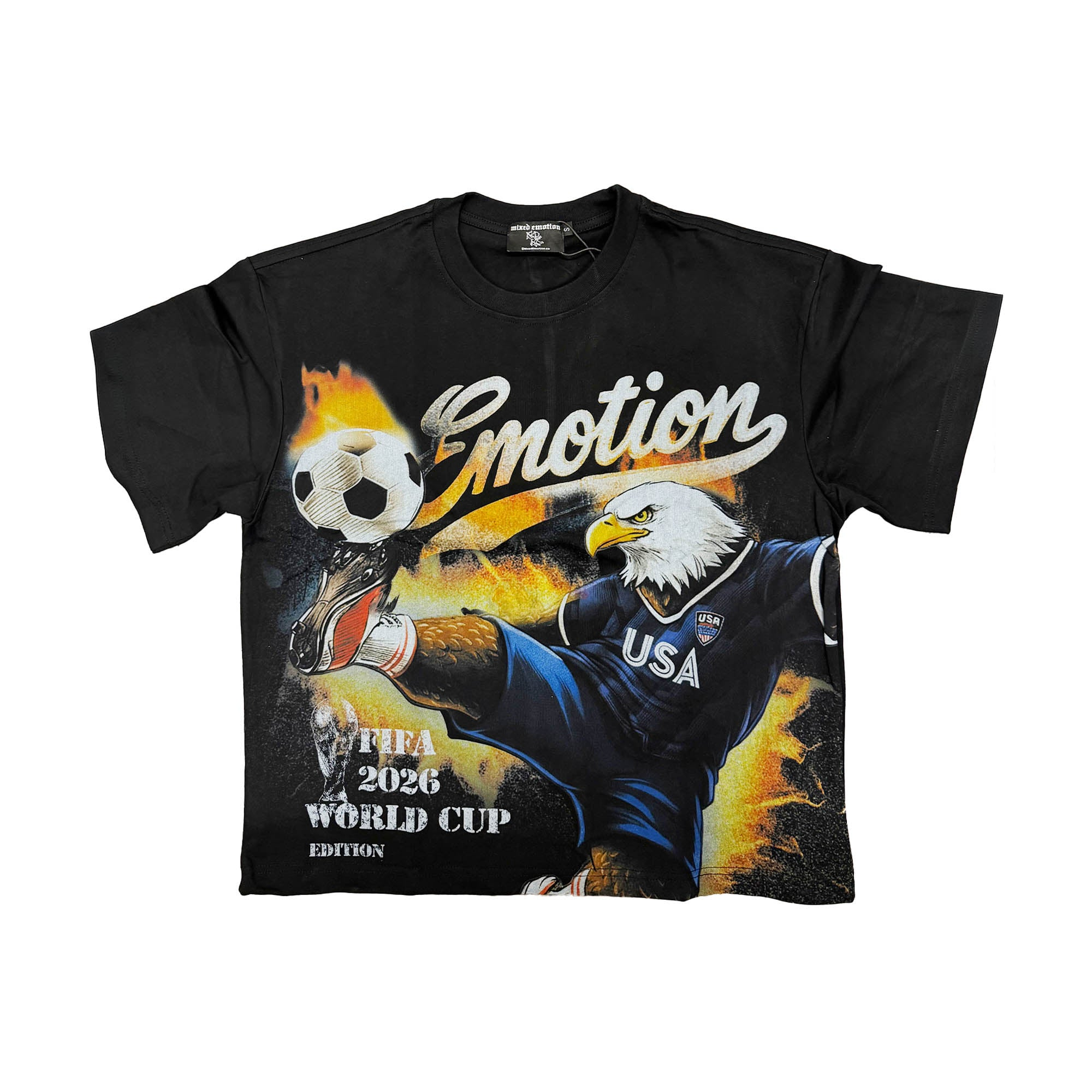 5A83E0DF-257E-43AD-9992-09E3F1E329D7 Mixed Emotional Brand World Cup Black Shirt