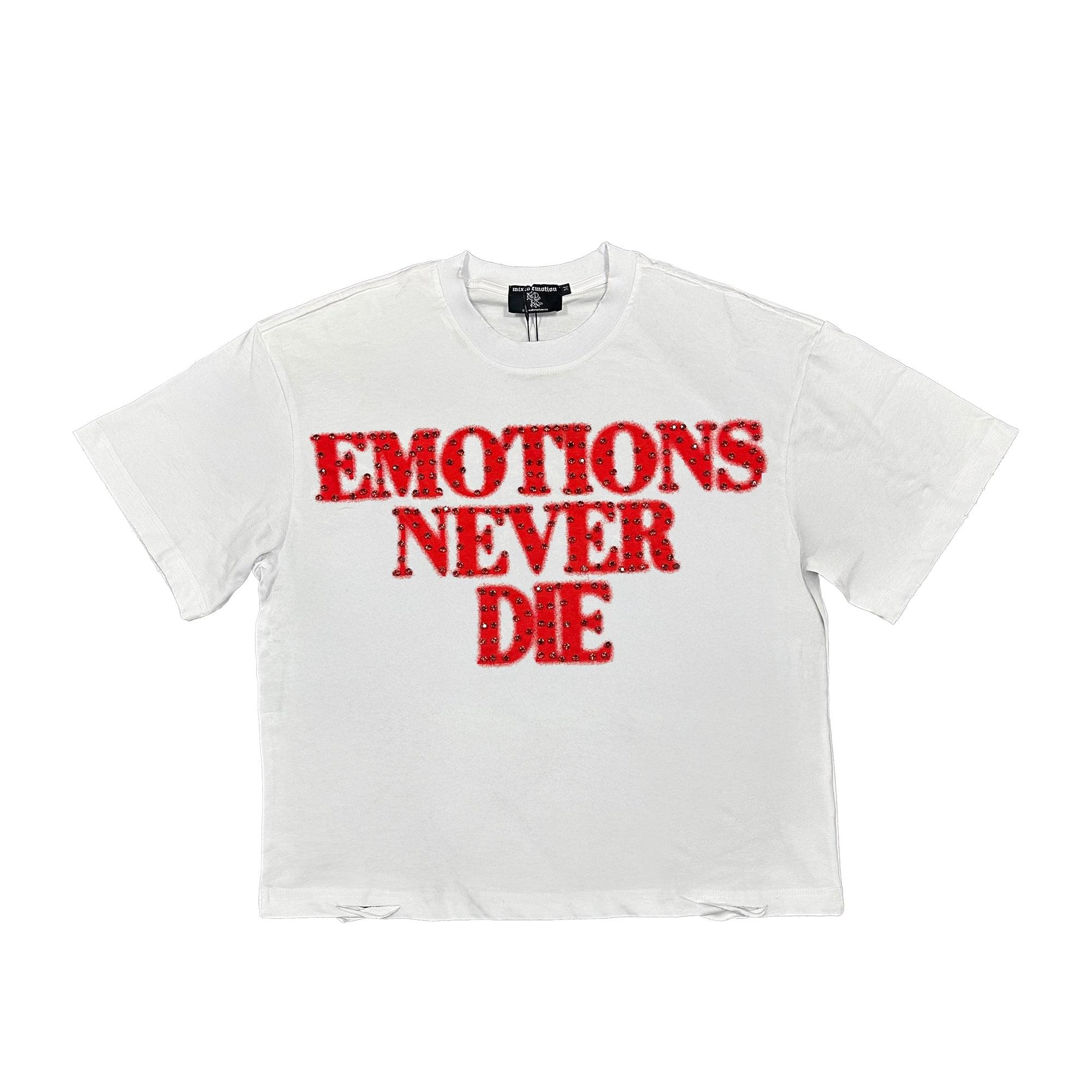 Mixed Emotional Brand Rhinestone Red Shirt