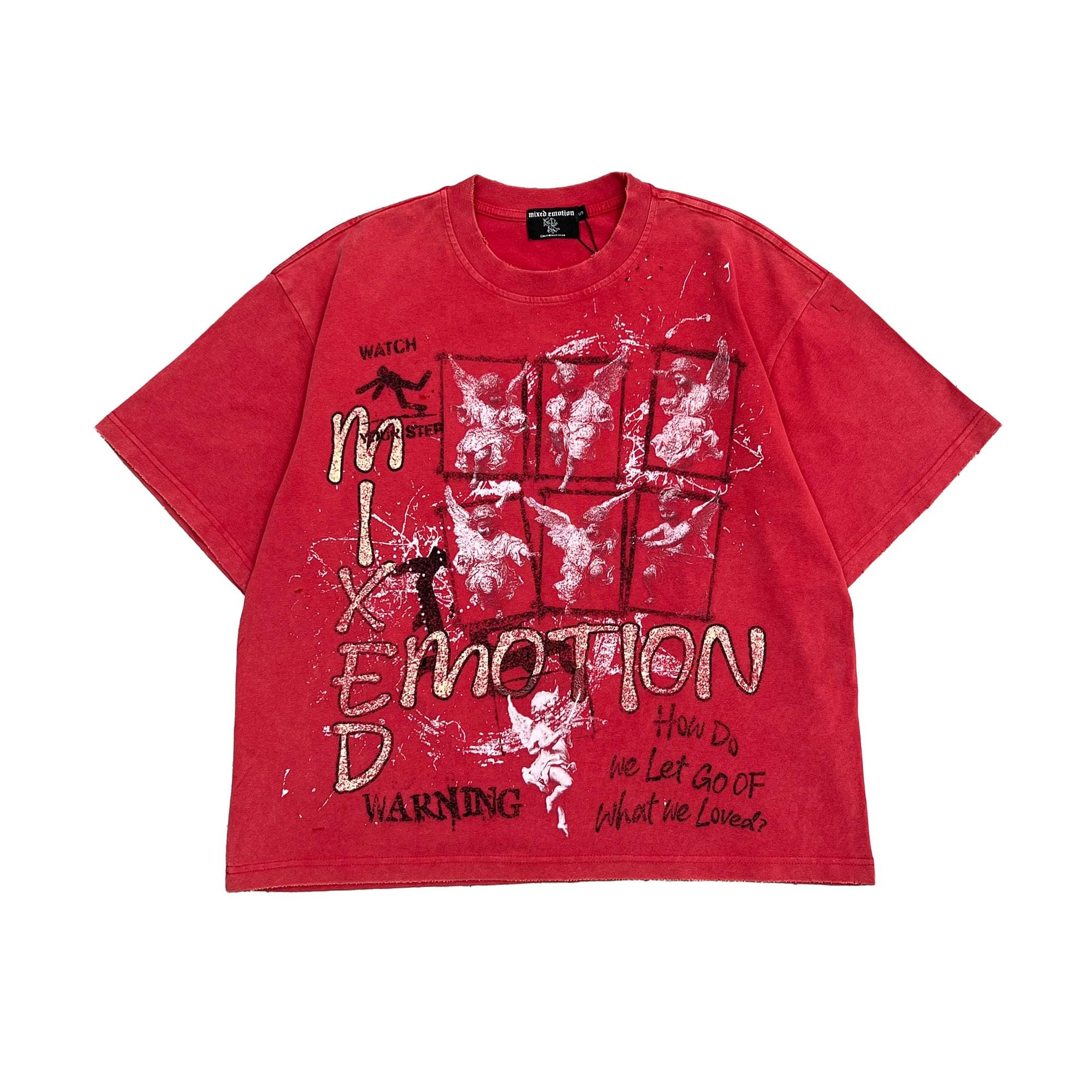 Mixed Emotional Brand Crimson Red Shirt