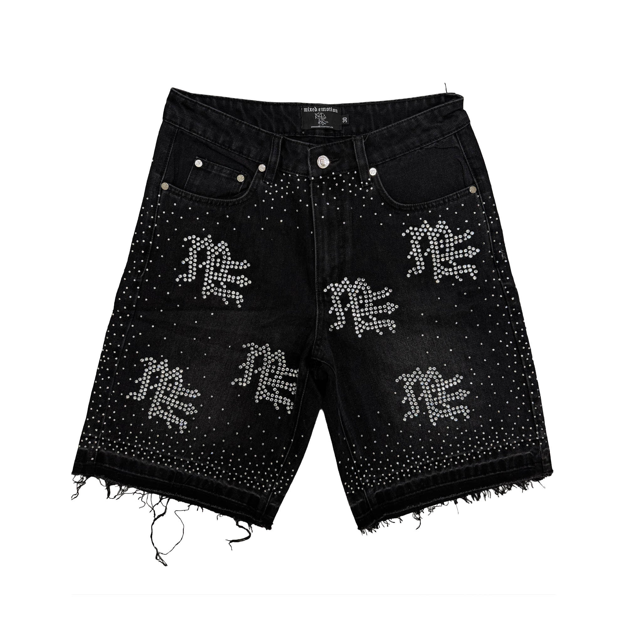 43A33C25-DE76-44EC-83F4-A1CB89B22ABF Mixed Emotional Brand ME Denim Shorts