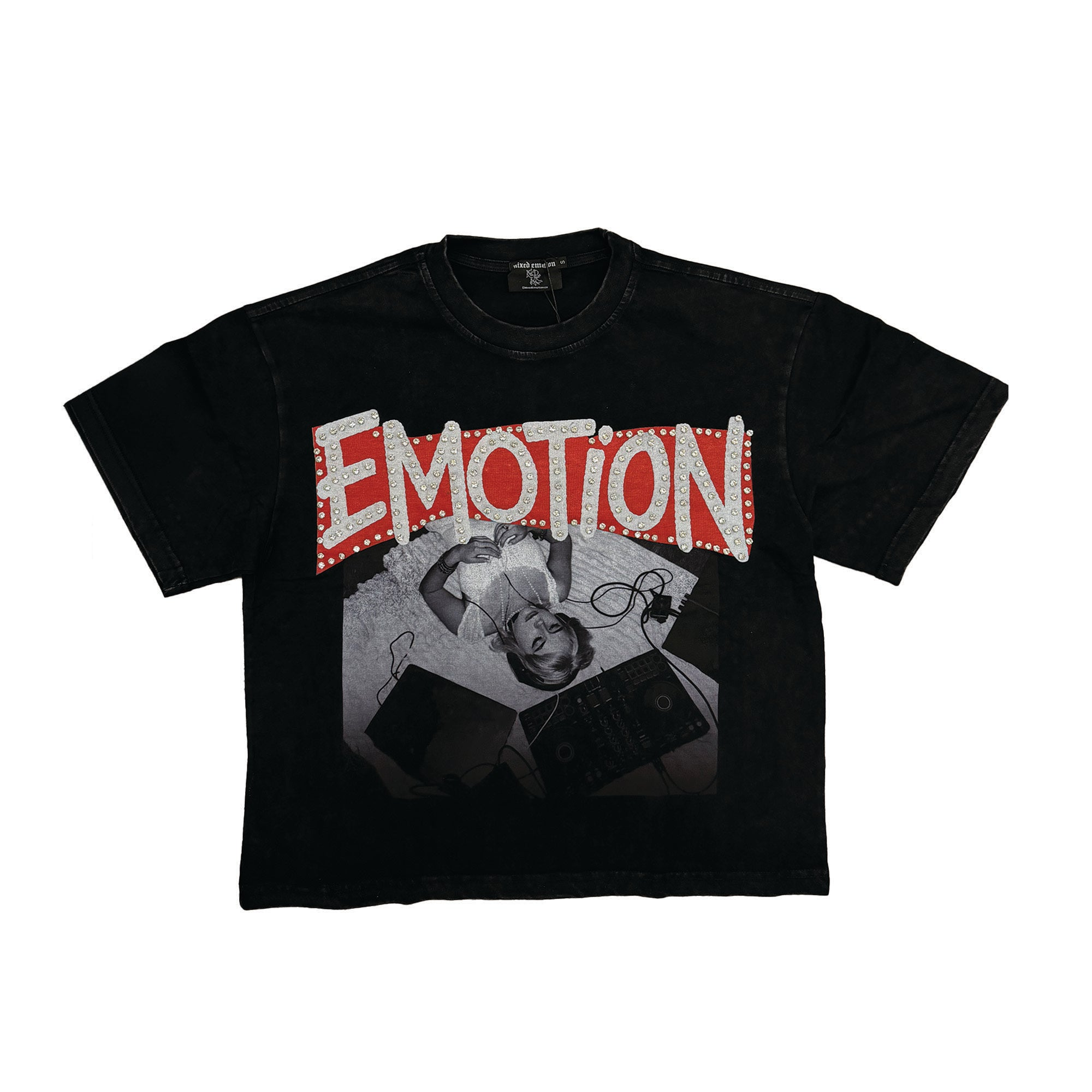 Mixed Emotional Brand Black Tunes Tee