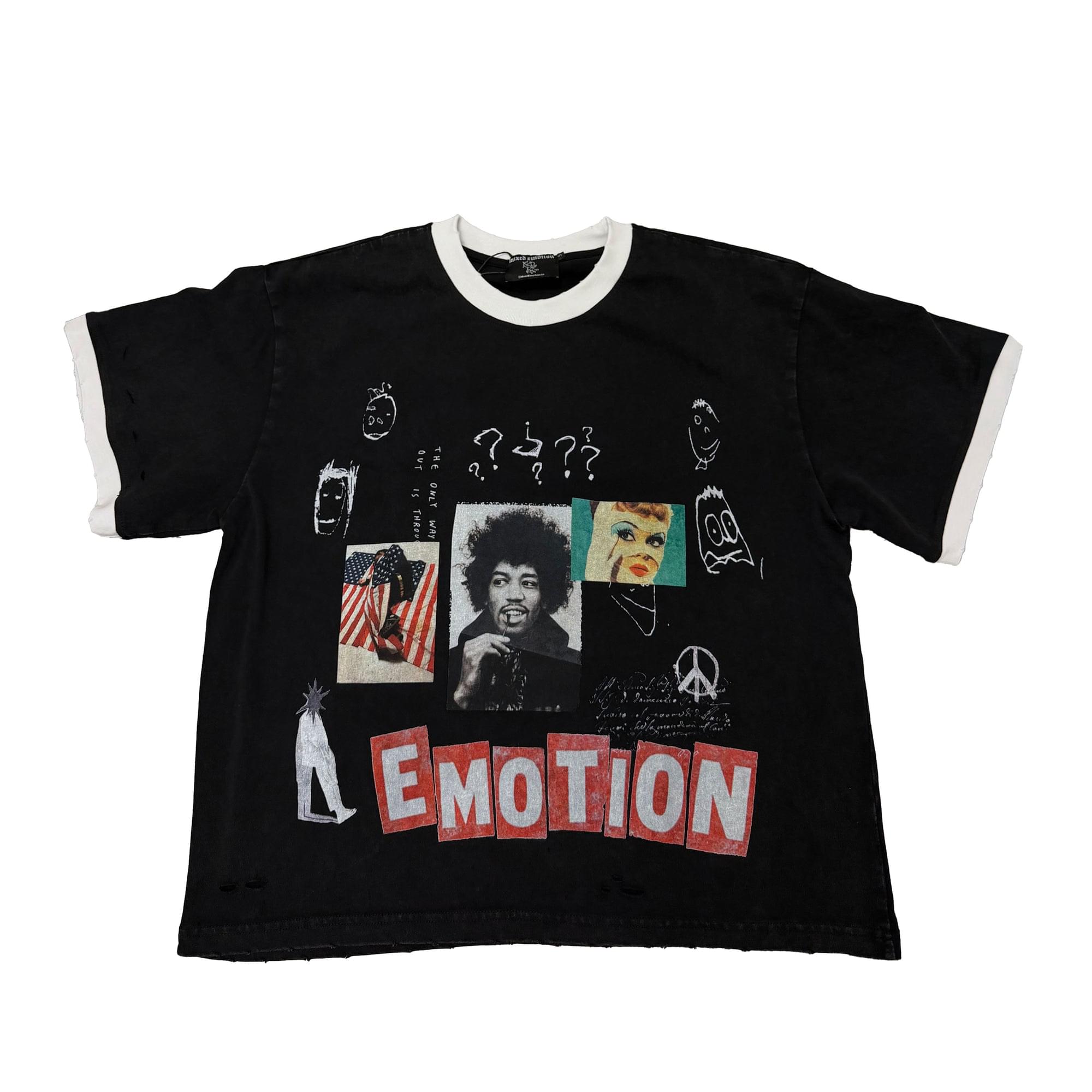 Mixed Emotional Brand Static Black Tee