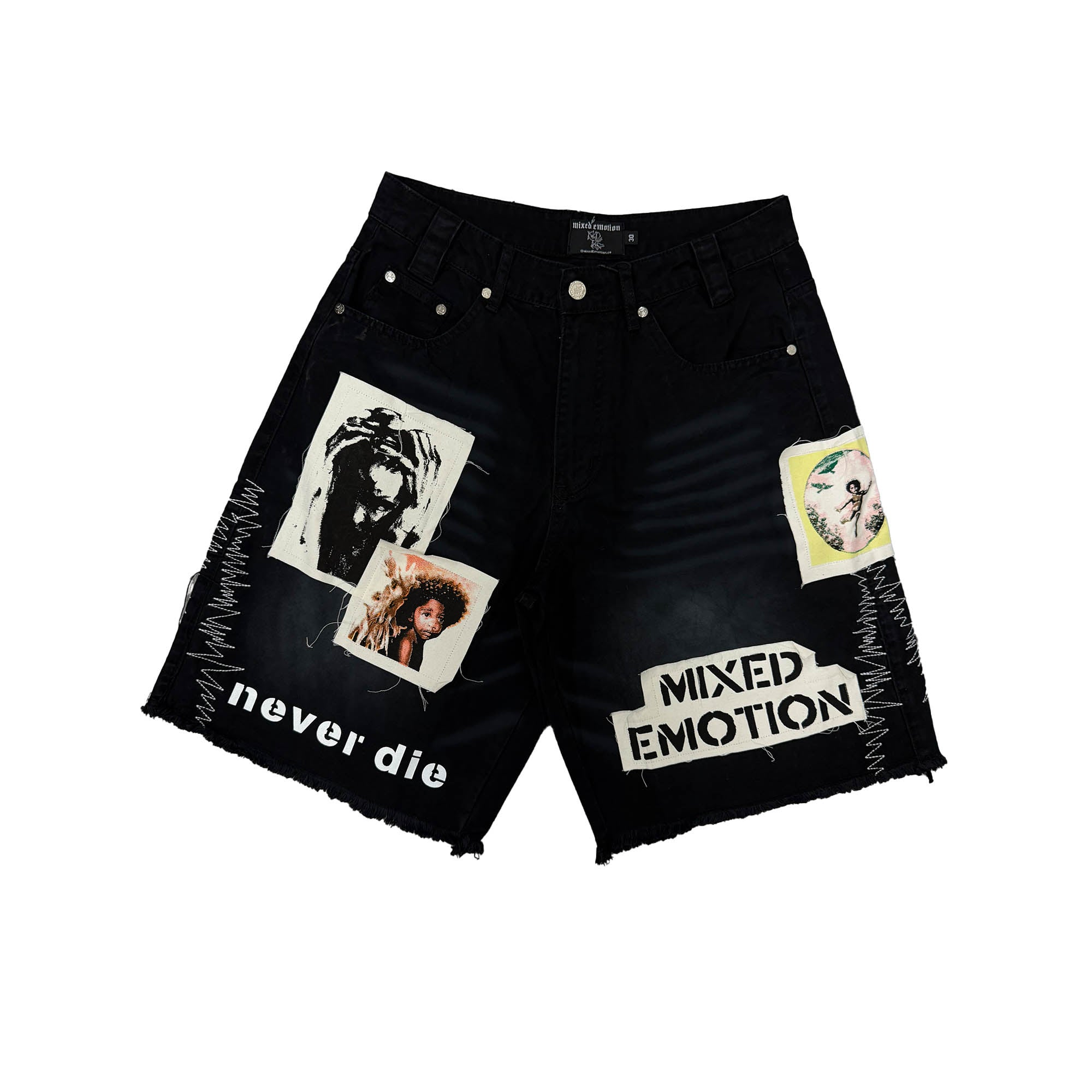 Mixed Emotional Brand Black Carpenter Shorts